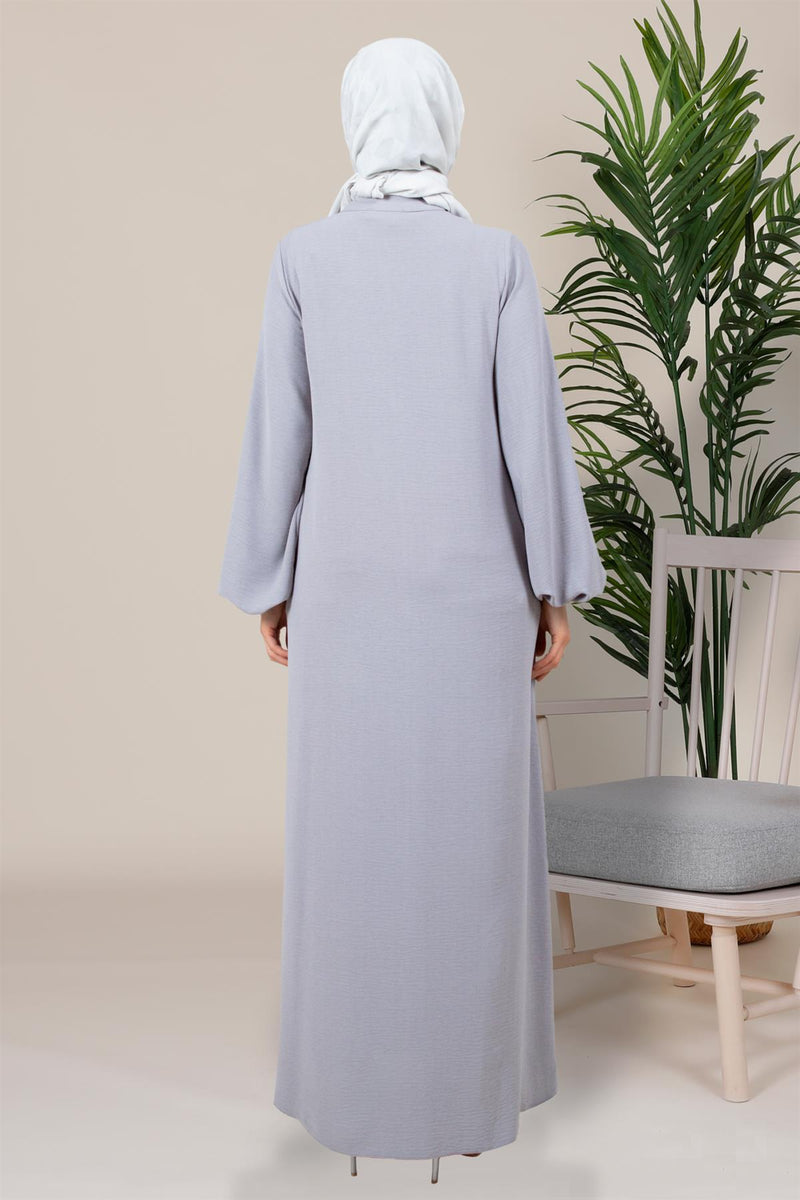 BYZ Sunshine Abaya Gray