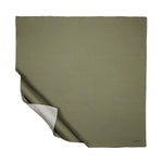 Ipekevi 01116 Khaki Green Plain Silk Twill Scarf