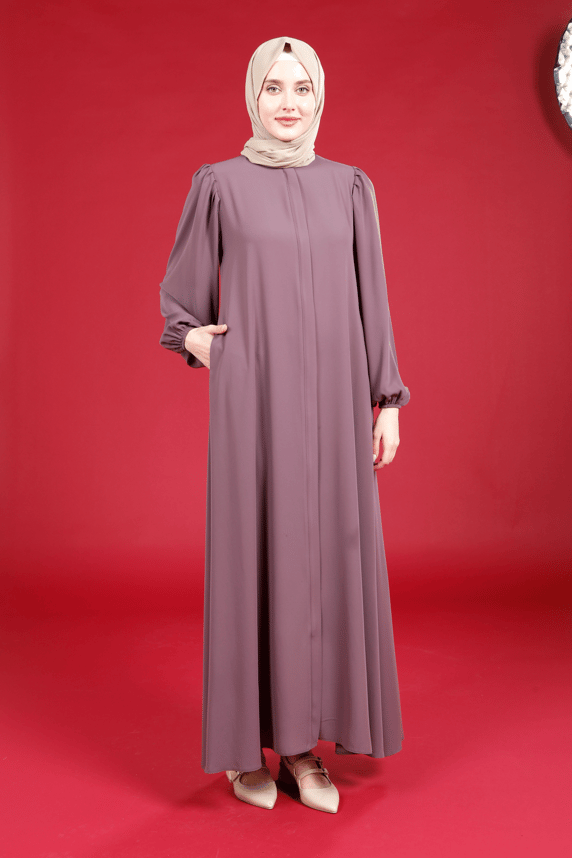 BYZ Hare Abaya Dried Rose