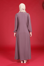 BYZ Hare Abaya Dried Rose