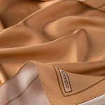 İpekevi 01115 Honey Foam Frame Silk Twill Scarf
