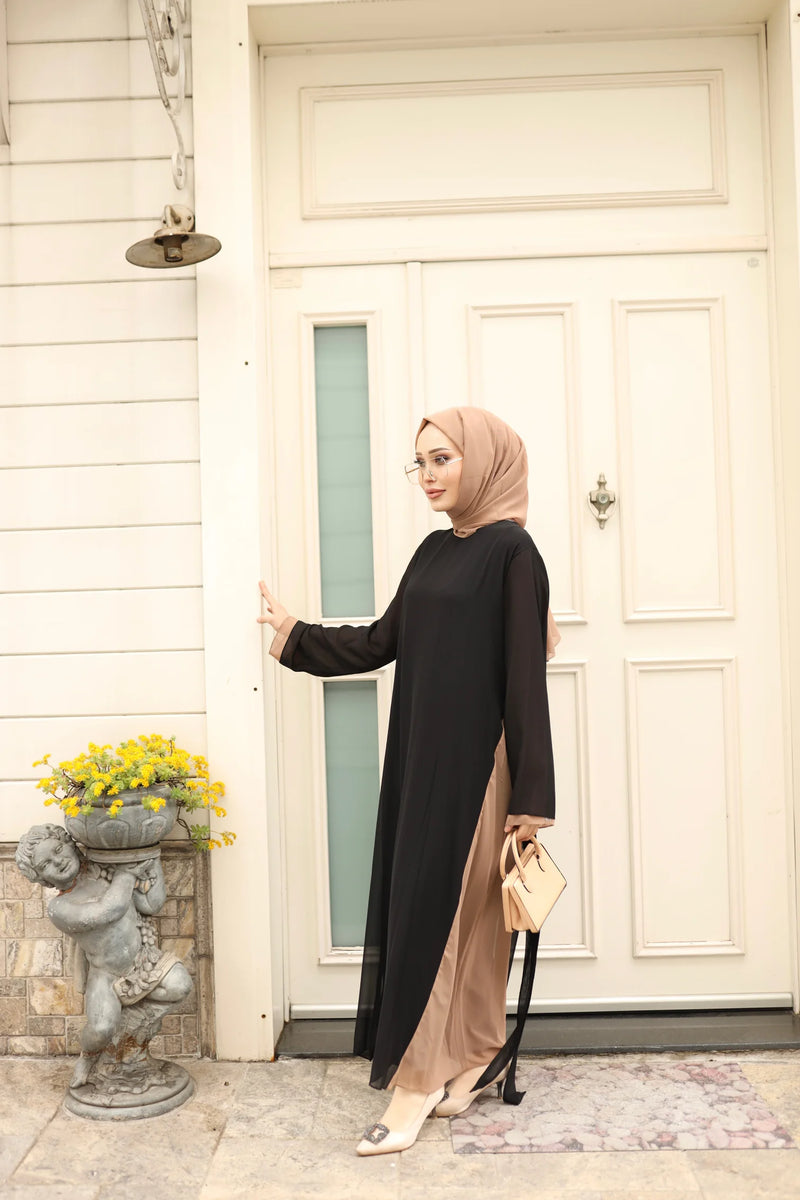 P&F Nice Chiffon Dress Black