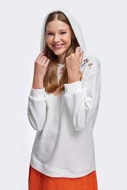 K&B Embroidery Hoodie Ecru