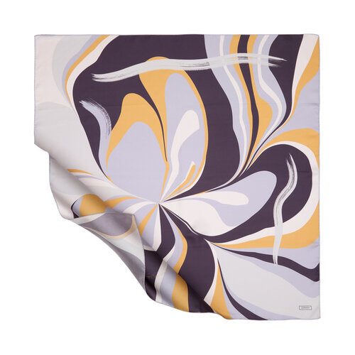 Ipekevi 01280 Fig Gray Twill Silk Scarf