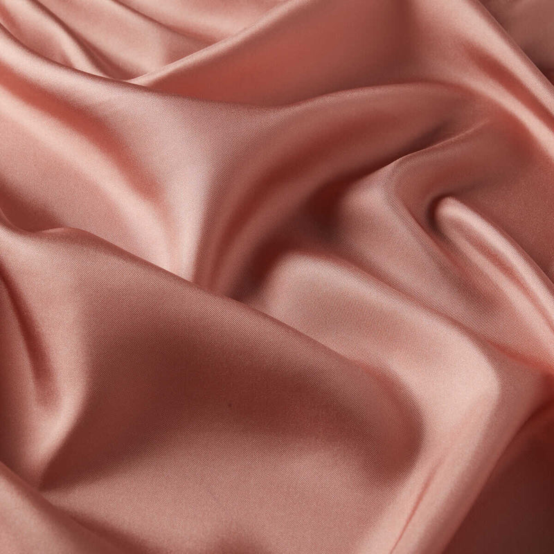 İpekevi 01116 Rose Pink Plain Silk Twill Scarf