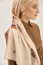 MAISA Iris Floss Viscose Shawl Brown