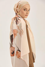 MAISA Iris Floss Viscose Shawl Brown