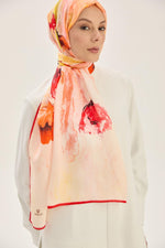 MAISA Iris Floss Viscose Shawl Red