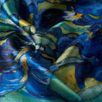 Ipekevi 01146 Irises Silk Twill Scarf