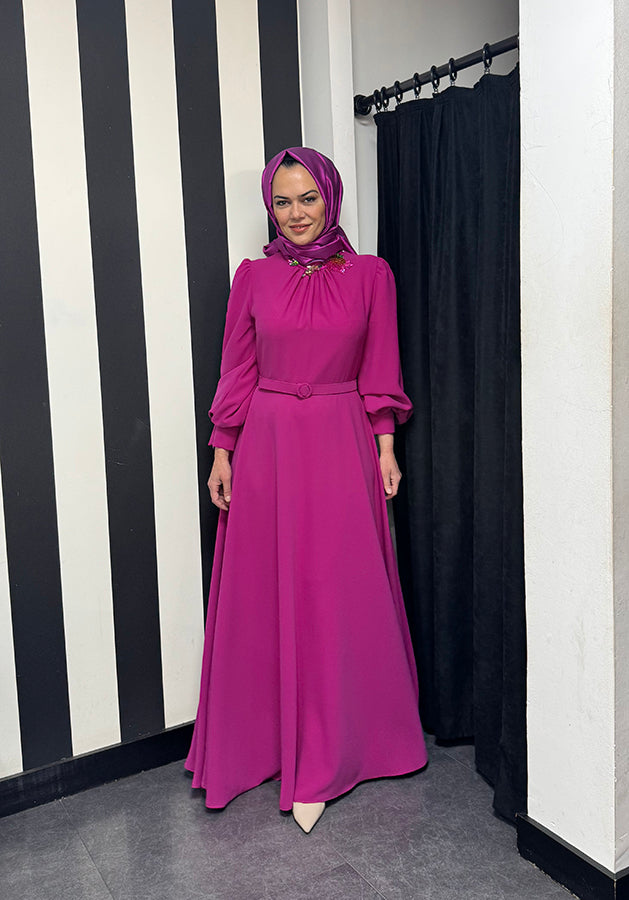 J&S Dilan Dress Fuchia