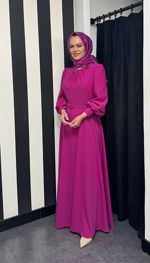 J&S Dilan Dress Fuchia