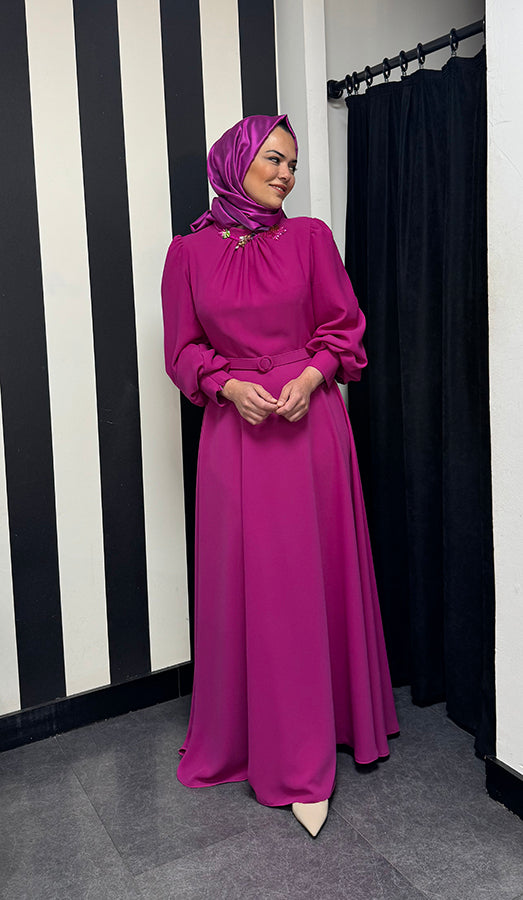 J&S Dilan Dress Fuchia