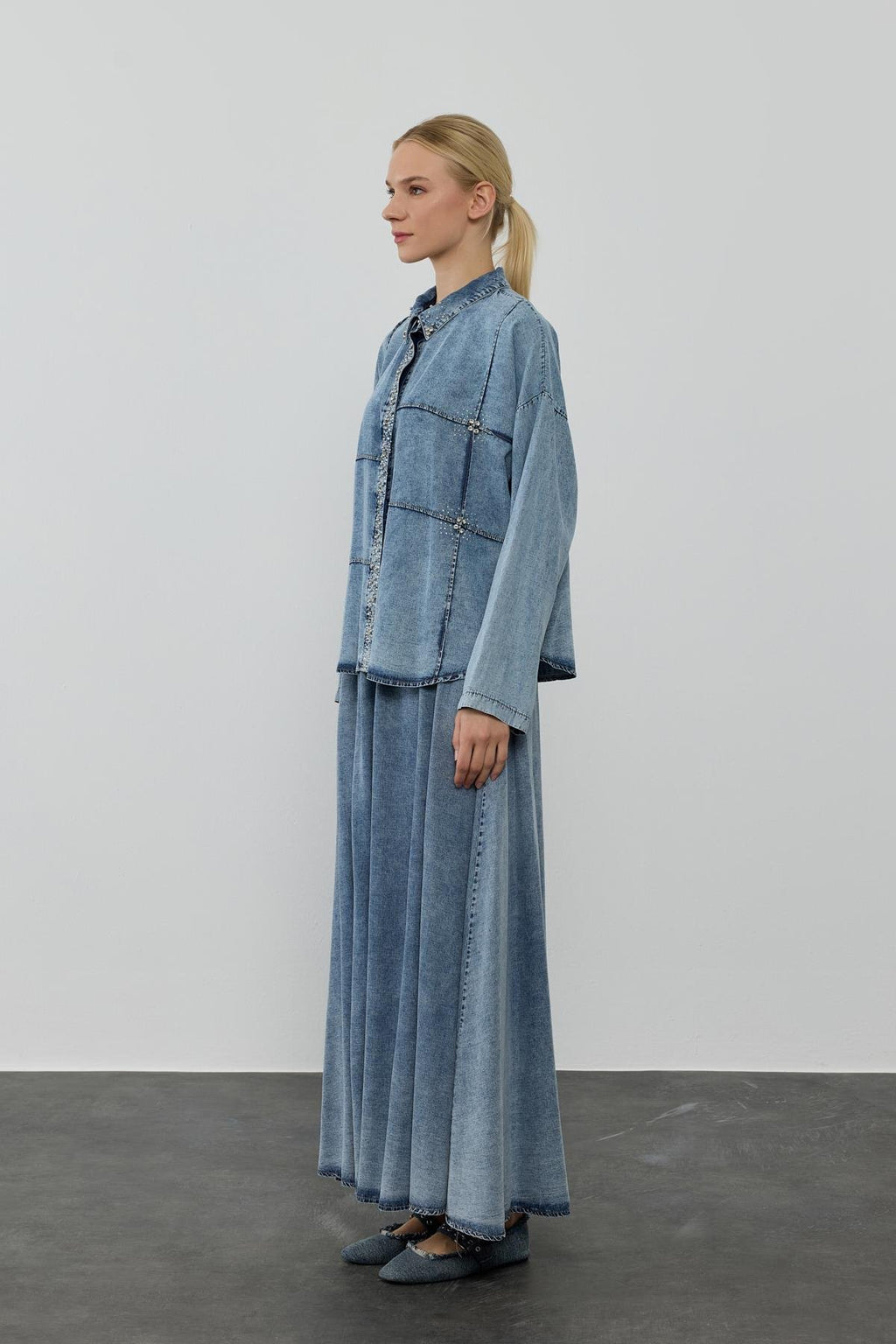 HLY Jane Skirt Set Blue
