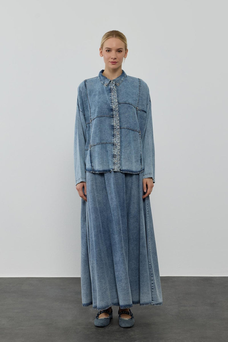 HLY Jane Skirt Set Blue