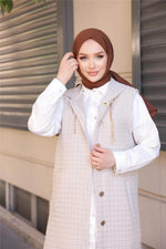 BWST Quilted Vest Beige