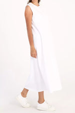 All 60019-0 Inner Sleeveless Dress White