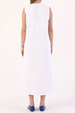 All 60019-1 Inner Ankle High Sleeveless Dress White