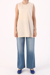 All 16008-0 Inner Sleeveles Tunic Beige