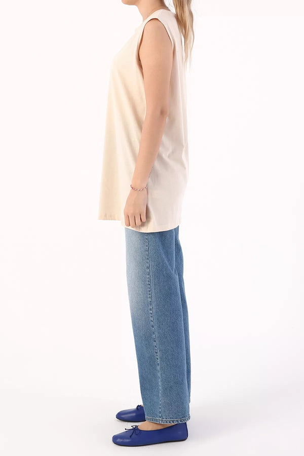 All 16008-0 Inner Sleeveles Tunic Beige