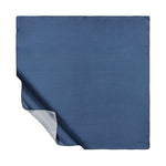 Ipekevi 01116 Dark Blue Plain Silk Twill Scarf