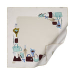 Ipekevi 01317 Cream Trend Twill Silk Scarf