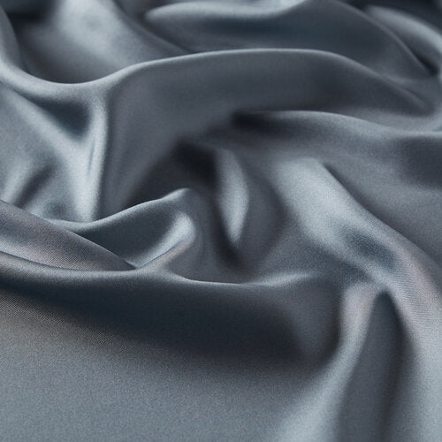 Ipekevi 01116 Lead Plain Silk Twill Scarf