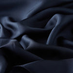 Ipekevi 01116 Navy Blue Plain Silk Twill Scarf