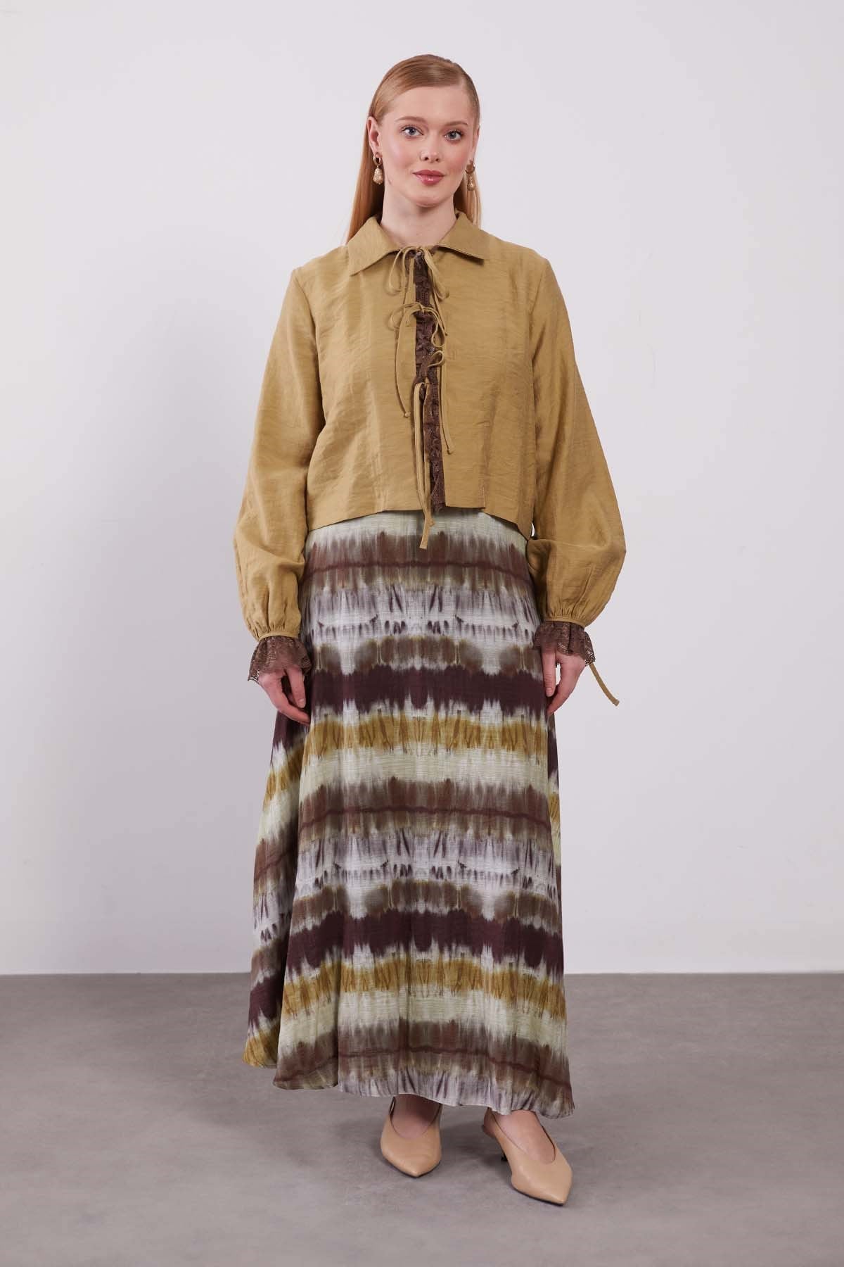 LVDR Avis Skirt Set Khaki
