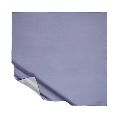 Ipekevi 01116 Metallic Blue Plain Silk Twill Scarf