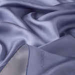 Ipekevi 01116 Metallic Blue Plain Silk Twill Scarf