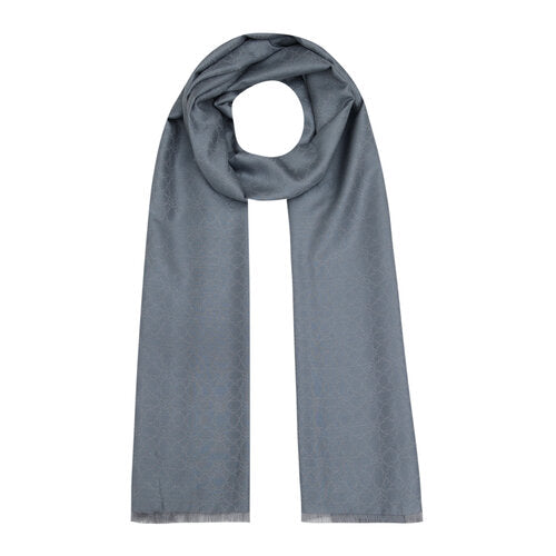 Ipekevi 07634 Light Charcoal Mini Seljuk Monogram Shawl