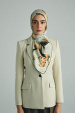 MAISA Misk Silk Scarf Sprout Green