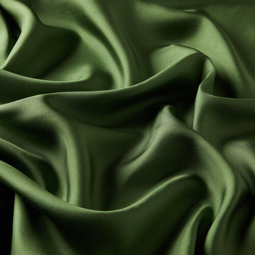 Ipekevi 01116 Forest Green Plain Silk Twill Scarf