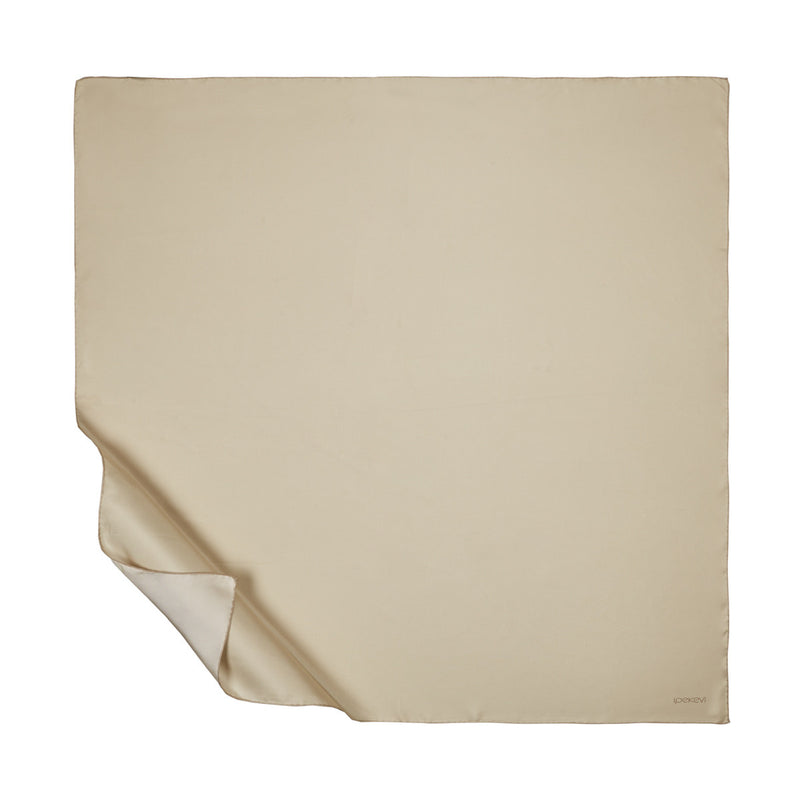 Ipekevi 01116 Ottoman Beige Plain Silk Twill Scarf