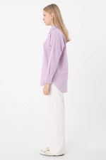 AllDay 51029 Button Down Tunic Lilac