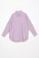 AllDay 51029 Button Down Tunic Lilac