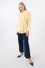 Allday 51029 Button Down Tunic Light Yellow