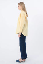 Allday 51029 Button Down Tunic Light Yellow