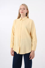 Allday 51029 Button Down Tunic Light Yellow