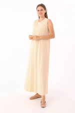 All 60019-3 Inner Full Maxi Sleeveless Dress Skin Color