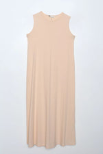 All 60019-3 Inner Full Maxi Sleeveless Dress Skin Color