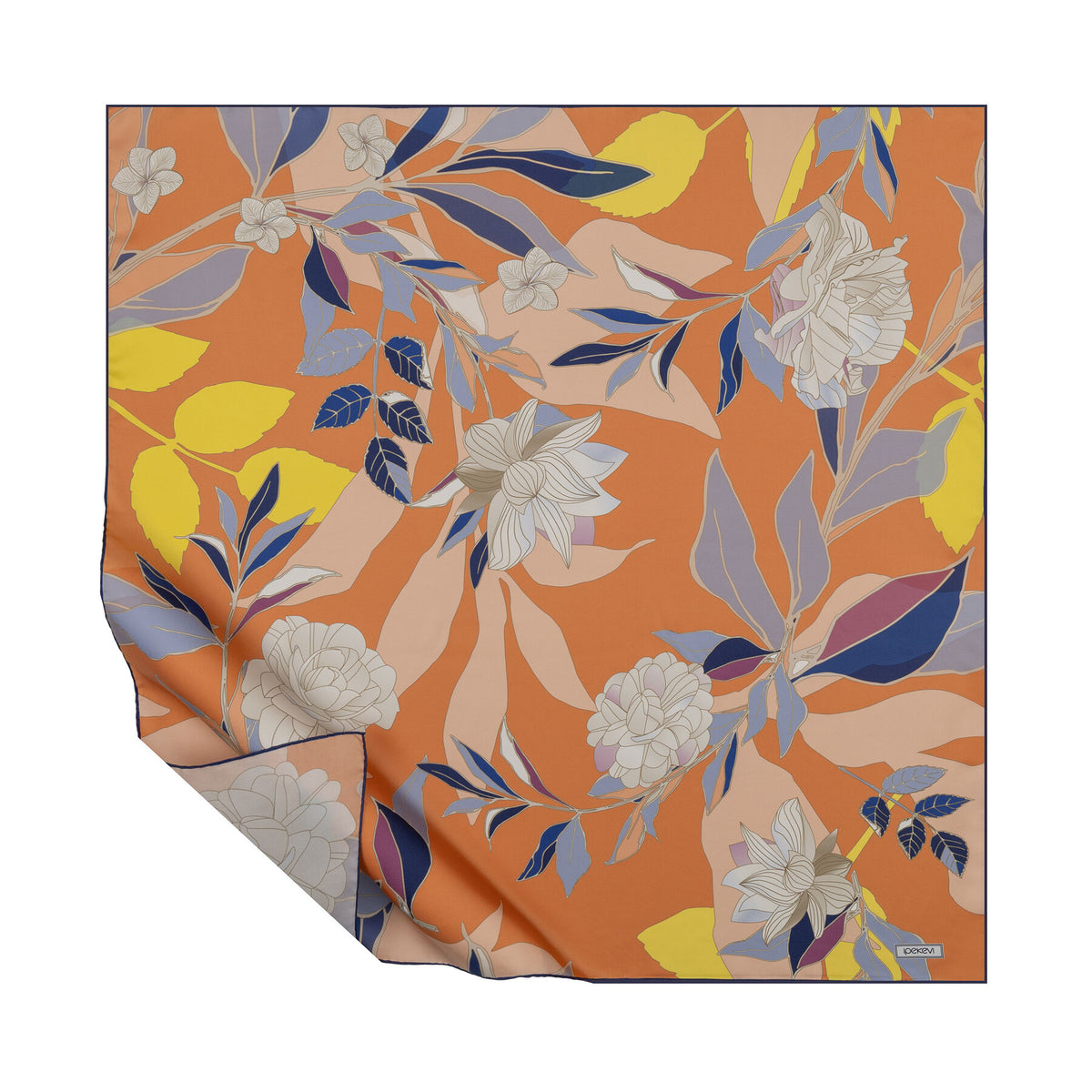 Ipekevi 01953 Peach Rayiha Twill Silk Scarf