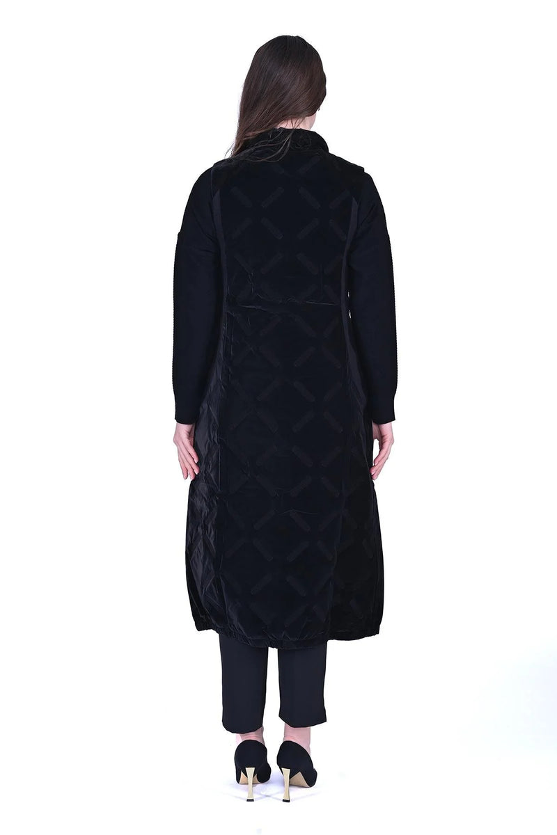 INVEE Quilted Vest Black