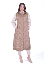INVEE Quilted Vest Milky Coffe