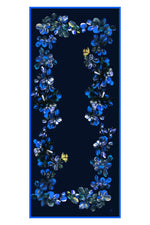 MAISA Pilla Modal Silk Shawl Navy Blue
