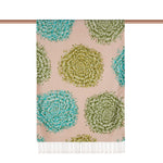 Ipekevi 08028 Pink Dahlia Print Silk Shawl