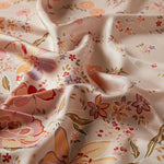 Ipekevi 01259 Powder Mirabilis Twill Silk Scarf