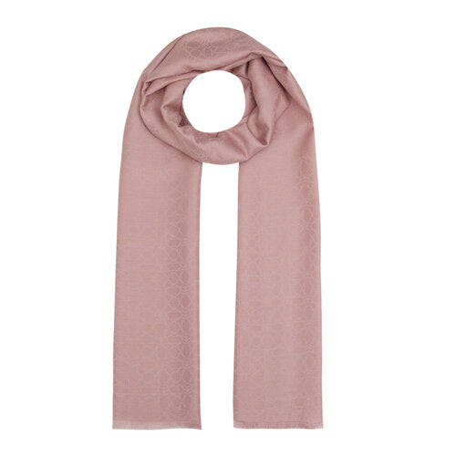 Ipekevi 07634 Powder Pink Mini Seljuk Monogram Shawl