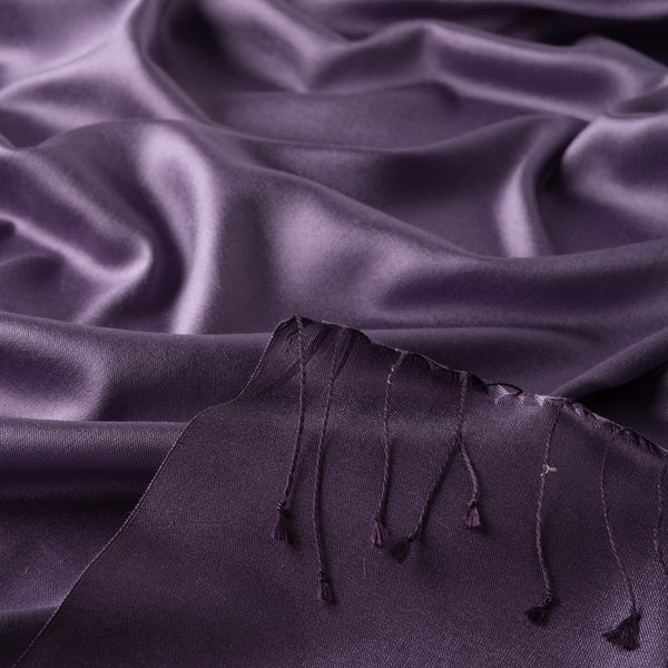 Ipekevi 927 Purple Myrtle Reversible Silk Shawl