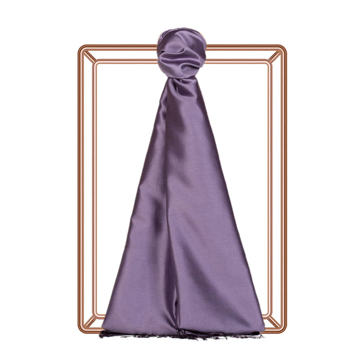 Ipekevi 927 Purple Myrtle Reversible Silk Shawl